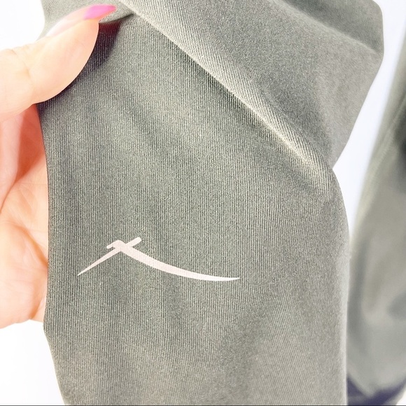 Gottex Army Green Mesh Cut out Leggings small - Picture 6 of 7